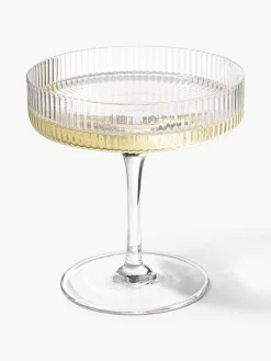 Mondgeblazen champagneglazen Ripple met groefreliëf, 2 stuks^ferm LIVING Best