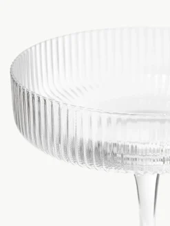Mondgeblazen champagneglazen Ripple met groefreliëf, 2 stuks^ferm LIVING Best