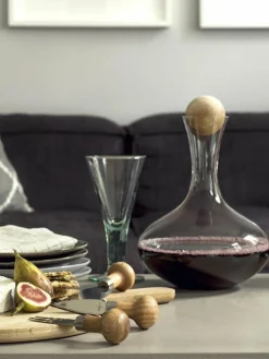 Mondgeblazen decanter Eden met houten dop, 2 L^Sagaform Discount