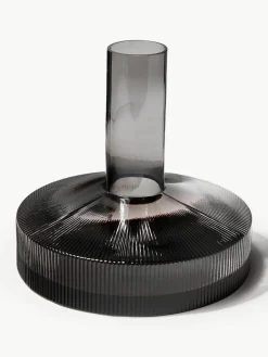 Mondgeblazen decanter Ripple met groefreliëf, 1.1 L^ferm LIVING Clearance