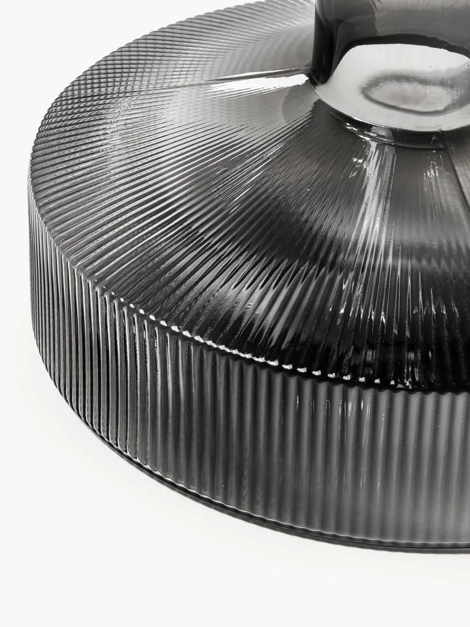 Mondgeblazen decanter Ripple met groefreliëf, 1.1 L^ferm LIVING Clearance