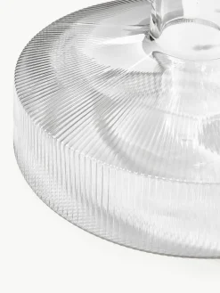 Mondgeblazen decanter Ripple met groefreliëf, 1.1 L^ferm LIVING Outlet