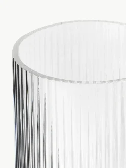 Mondgeblazen decoratieve vaas Carlo met groefreliëf, H 20 cm^Westwing Discount