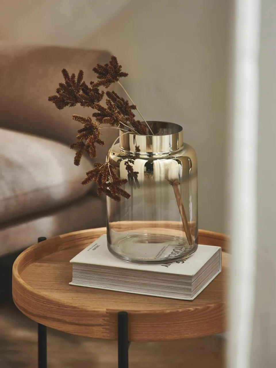 Mondgeblazen glazen vaas Uma, H 20 cm^Westwing Collection Hot