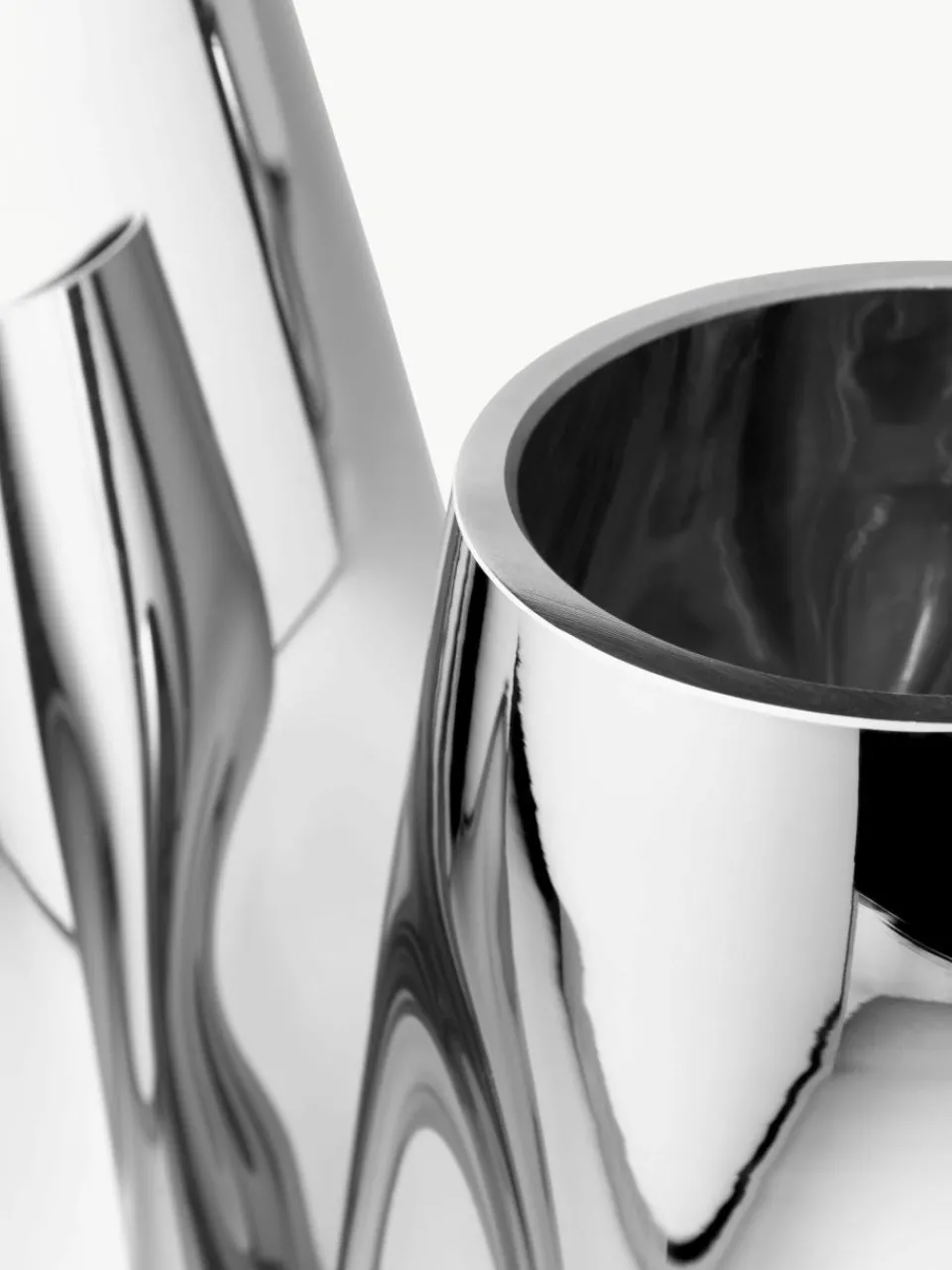 Mondgeblazen glazen vaas Mirror, H 26 cm^Westwing Collection Sale