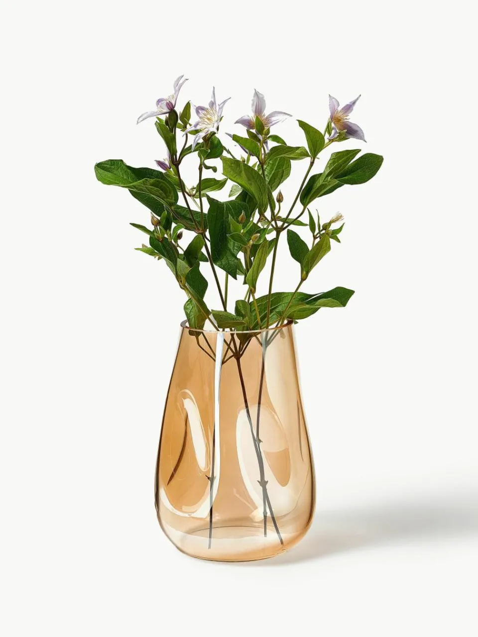 Mondgeblazen glazen vaas Luster, H 26 cm^Westwing Collection Outlet