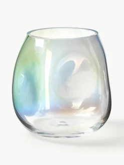 Mondgeblazen glazen vaas Rainbow, H 17 cm^Westwing Collection Fashion