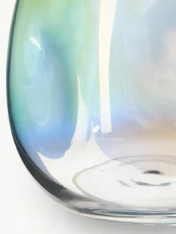 Mondgeblazen glazen vaas Rainbow, H 17 cm^Westwing Collection Fashion