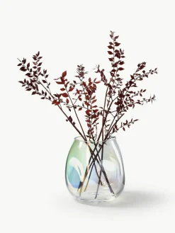 Mondgeblazen glazen vaas Rainbow, H 17 cm^Westwing Collection Fashion