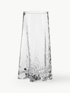 Mondgeblazen glazen vaas Gry met gestructureerde oppervlak, H 30 cm^Cooee Design Sale