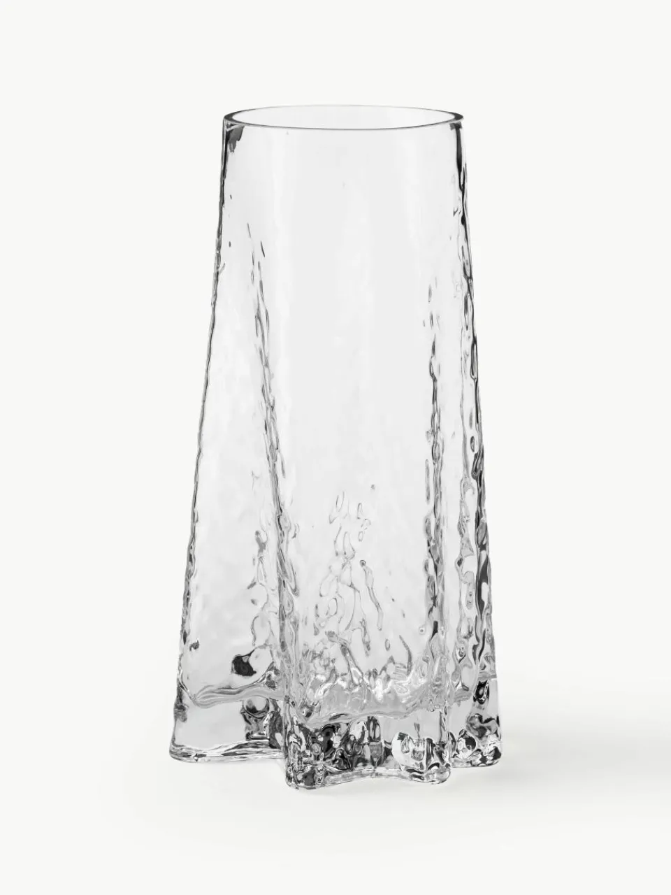 Mondgeblazen glazen vaas Gry met gestructureerde oppervlak, H 30 cm^Cooee Design Sale