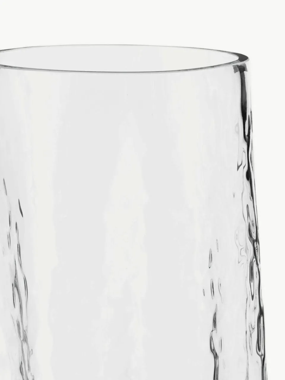 Mondgeblazen glazen vaas Gry met gestructureerde oppervlak, H 30 cm^Cooee Design Sale