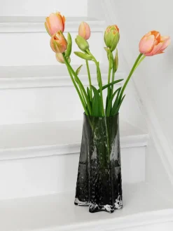 Mondgeblazen glazen vaas Gry met gestructureerde oppervlak, H 30 cm^Cooee Design Fashion