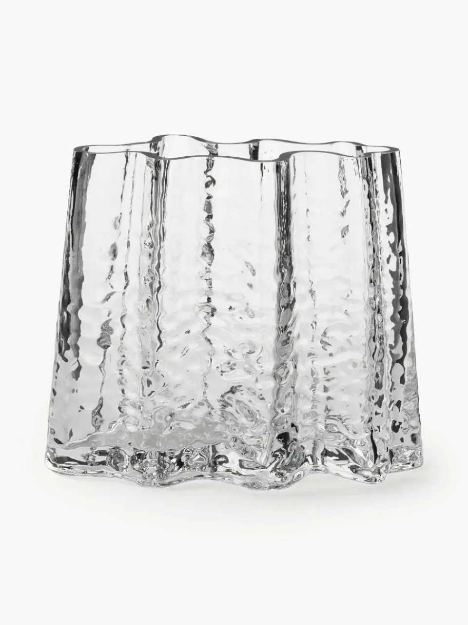 Mondgeblazen glazen vaas Gry met gestructureerde oppervlak, H 19 cm^Cooee Design Sale