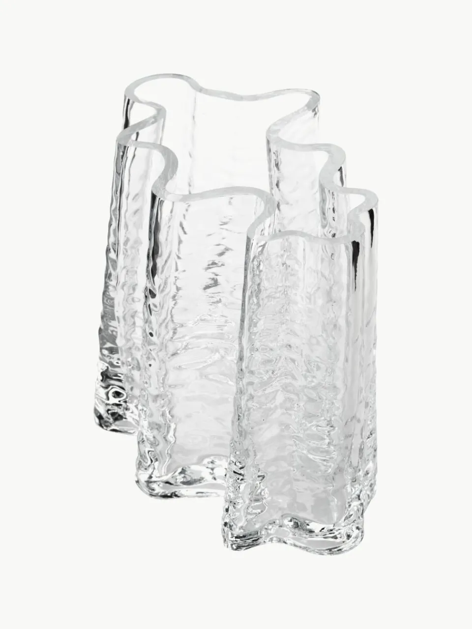 Mondgeblazen glazen vaas Gry met gestructureerde oppervlak, H 19 cm^Cooee Design Sale