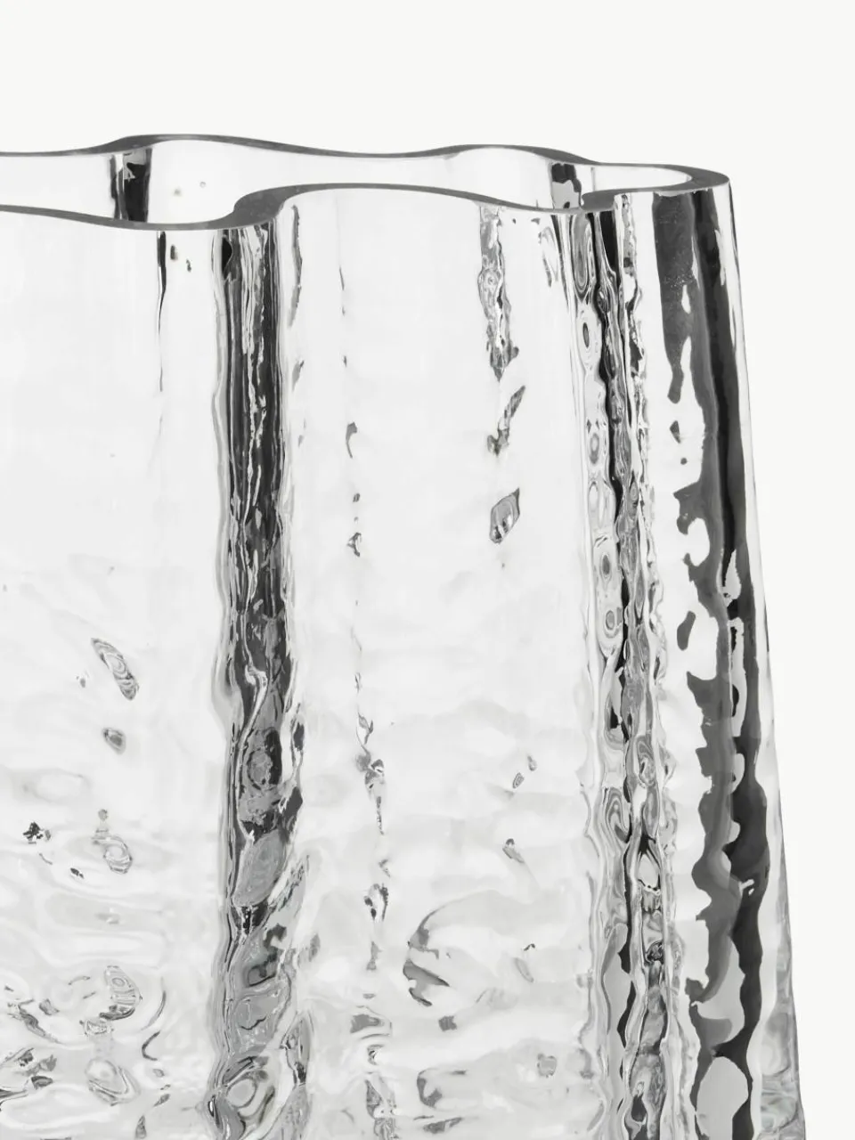 Mondgeblazen glazen vaas Gry met gestructureerde oppervlak, H 19 cm^Cooee Design Sale