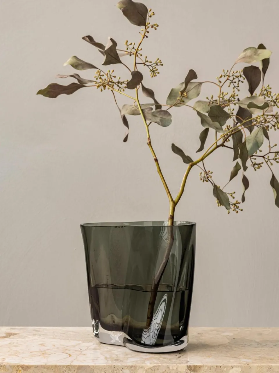 Mondgeblazen glazen vaas Aer, H 19 cm^Audo Copenhagen Clearance