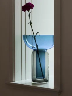 Mondgeblazen glazen vaas Torus, H 33 cm^AYTM Clearance