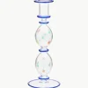 Mondgeblazen kandelaar Galaxy uit borosilicaatglas^Anna + Nina Online