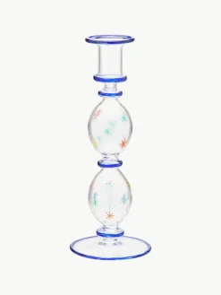 Mondgeblazen kandelaar Galaxy uit borosilicaatglas^Anna + Nina Online