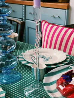 Mondgeblazen kandelaar Love uit borosilicaatglas^Anna + Nina Discount