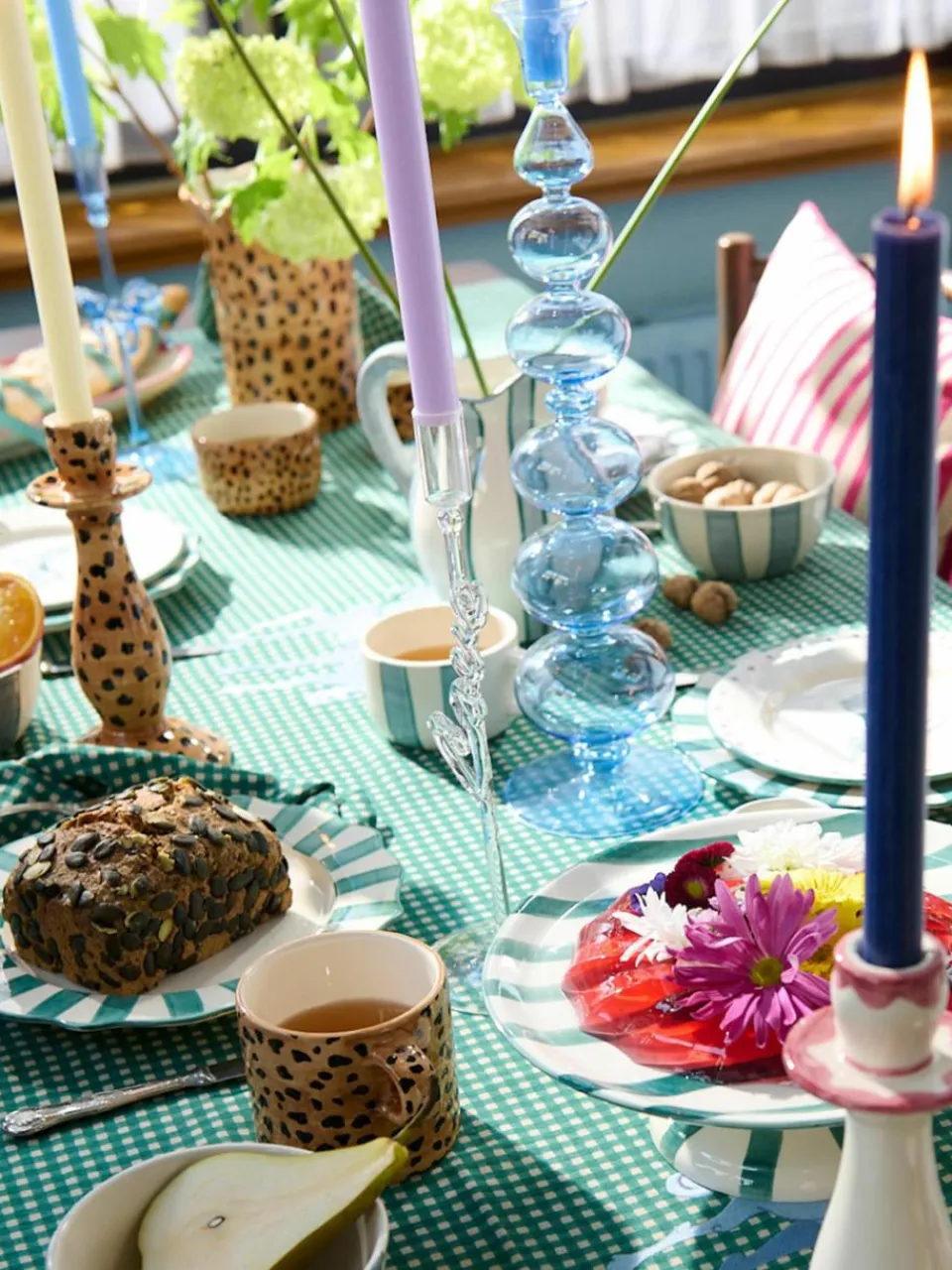Mondgeblazen kandelaar Love uit borosilicaatglas^Anna + Nina Discount