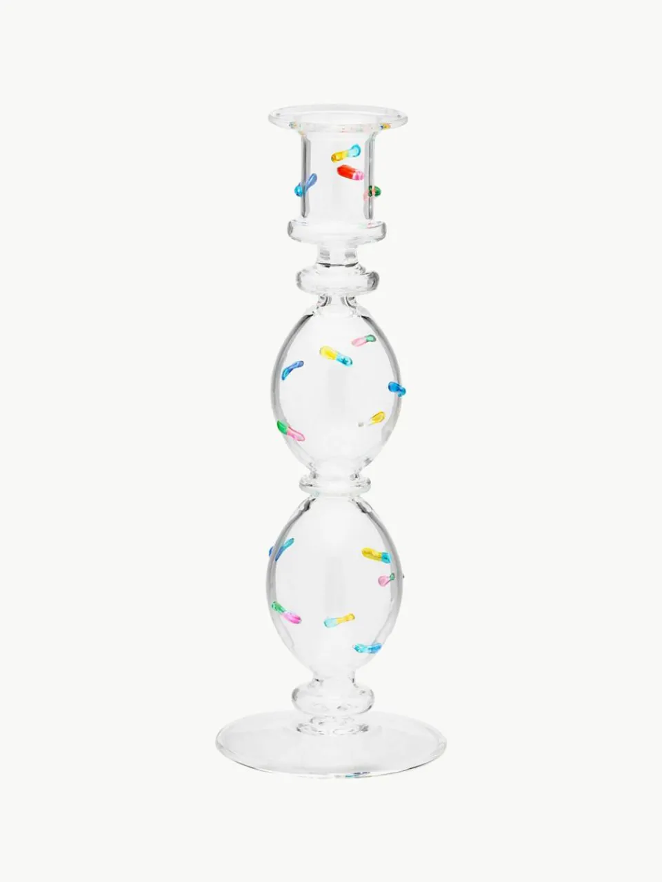 Mondgeblazen kandelaar Pills uit borosilicaatglas^Anna + Nina Sale