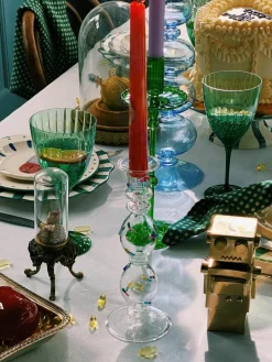 Mondgeblazen kandelaar Pills uit borosilicaatglas^Anna + Nina Sale