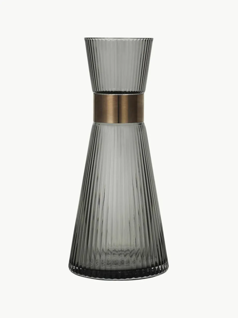 Mondgeblazen karaf Grand Cru van rookglas, 1 L^ROSENDAHL Best