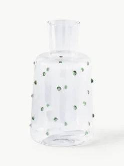 Mondgeblazen karaf Nob van borosilicaatglas, 2 L^Pols Potten New