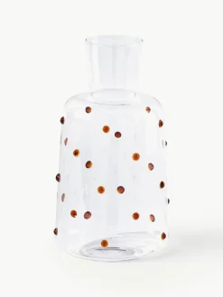 Mondgeblazen karaf Nob van borosilicaatglas, 2 L^Pols Potten New