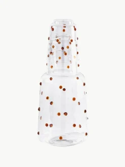 Mondgeblazen karaf Nob van borosilicaatglas, 2 L^Pols Potten New