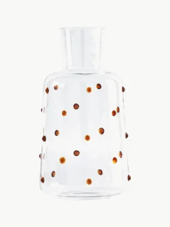 Mondgeblazen karaf Nob van borosilicaatglas, 2 L^Pols Potten New