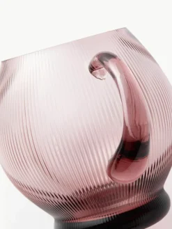 Mondgeblazen karaf Pum met groefstructuur, 2 L^Pols Potten Outlet