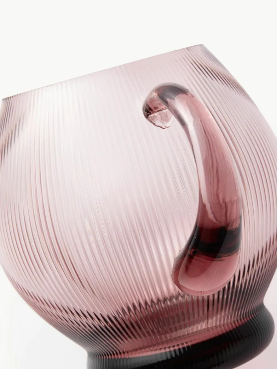 Mondgeblazen karaf Pum met groefstructuur, 2 L^Pols Potten Outlet