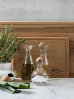 Mondgeblazen kruidenflessen Eden met houten deksel, set van 2^Sagaform Online