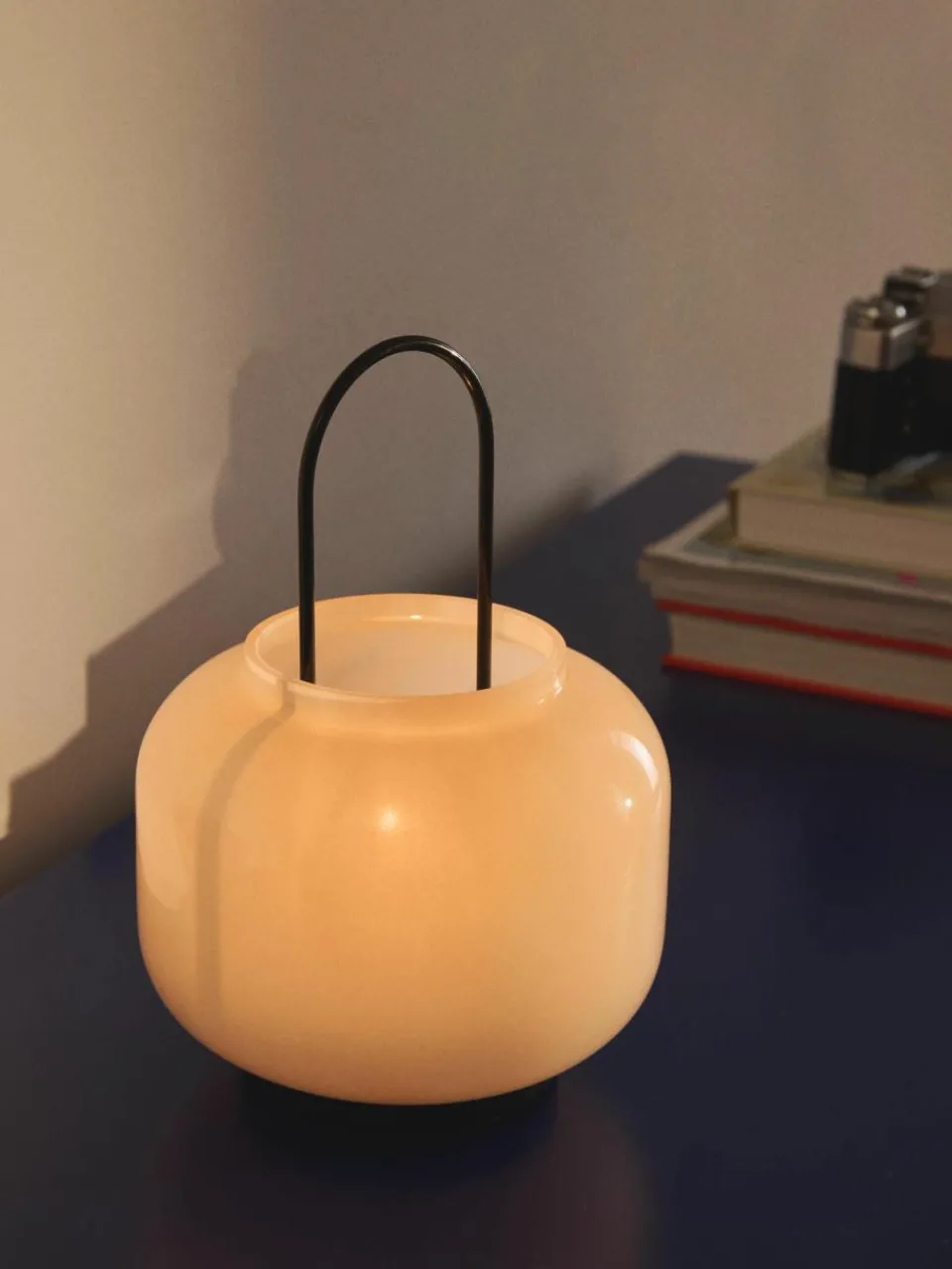 Mondgeblazen lantaarn Lumino, H 26 cm^Westwing Collection Clearance