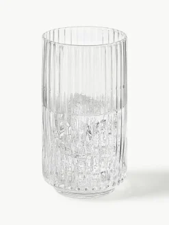 Mondgeblazen longdrinkglas Aleo, 4 stuks^Westwing Collection Hot