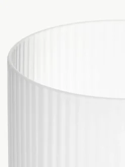 Mondgeblazen longdrinkglazen Ripple met groefreliëf, 4-delig^ferm LIVING Clearance