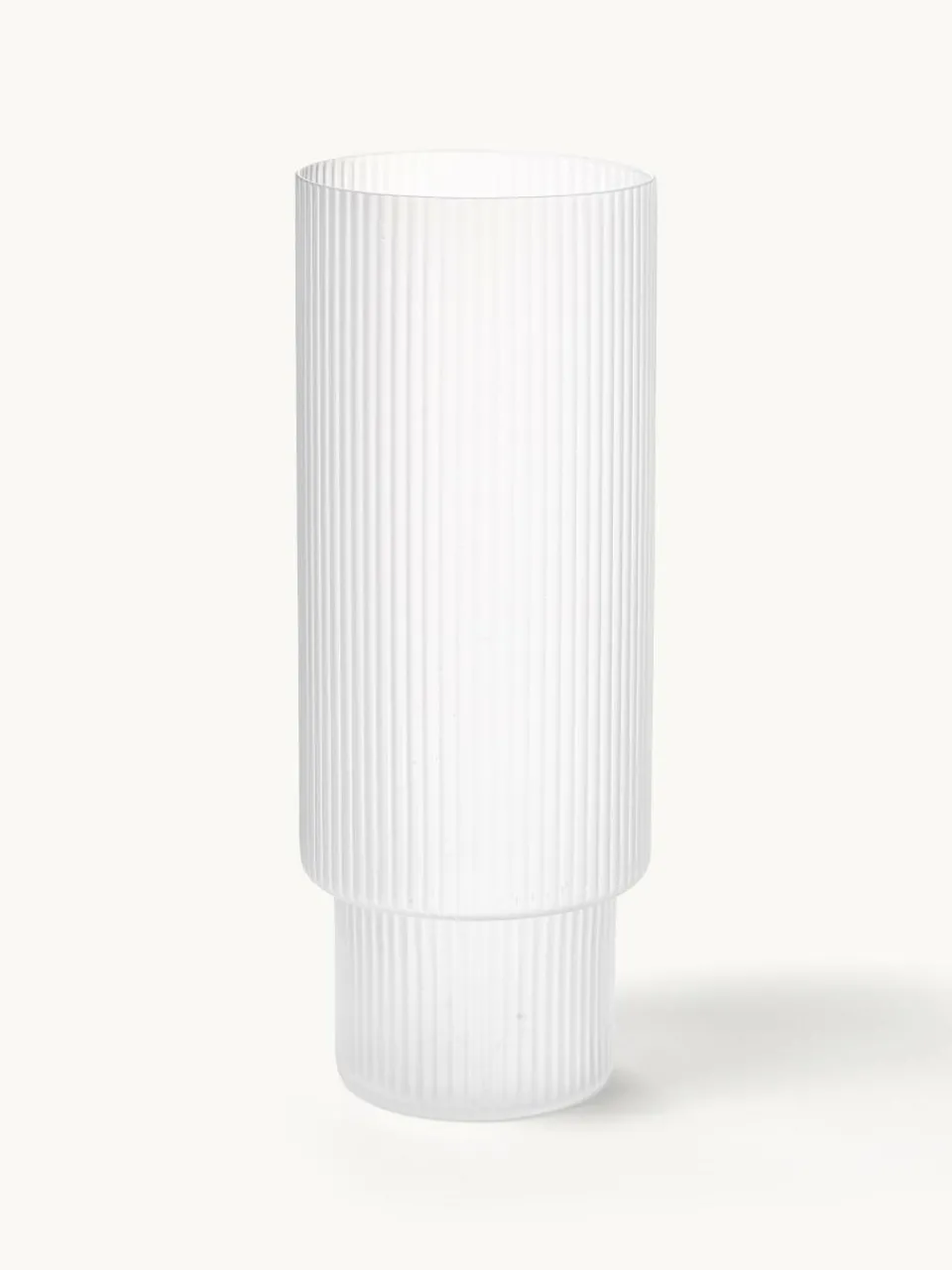 Mondgeblazen longdrinkglazen Ripple met groefreliëf, 4-delig^ferm LIVING Clearance