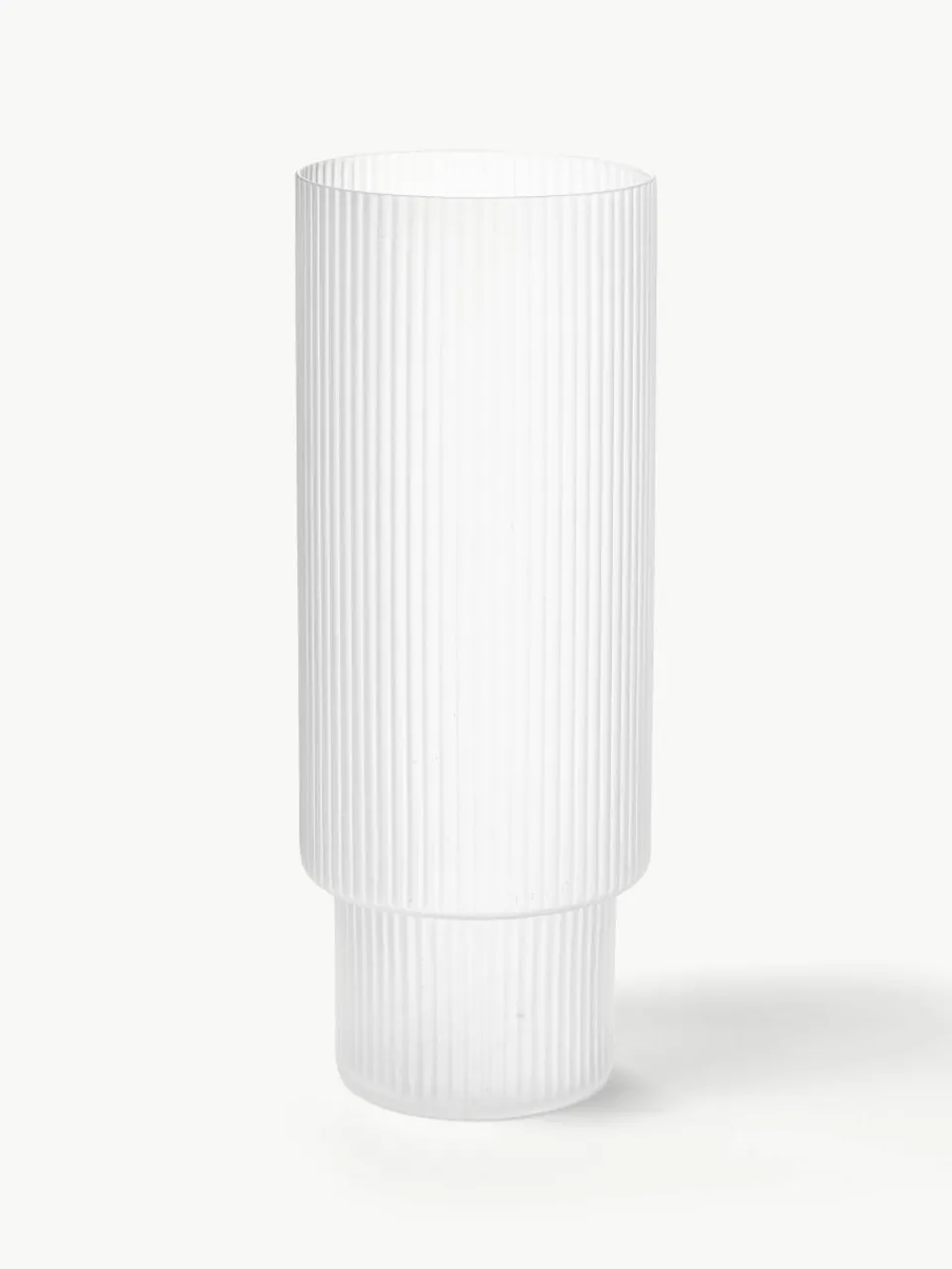 Mondgeblazen longdrinkglazen Ripple met groefreliëf, 4-delig^ferm LIVING Clearance