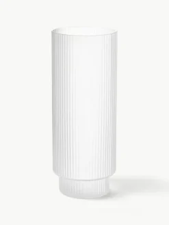 Mondgeblazen longdrinkglazen Ripple met groefreliëf, 4-delig^ferm LIVING Clearance