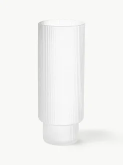 Mondgeblazen longdrinkglazen Ripple met groefreliëf, 4-delig^ferm LIVING Clearance