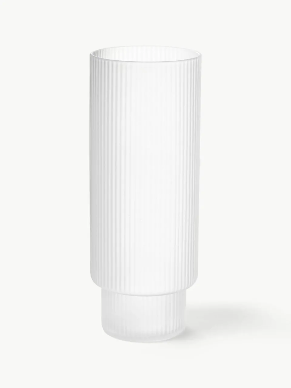Mondgeblazen longdrinkglazen Ripple met groefreliëf, 4-delig^ferm LIVING Clearance