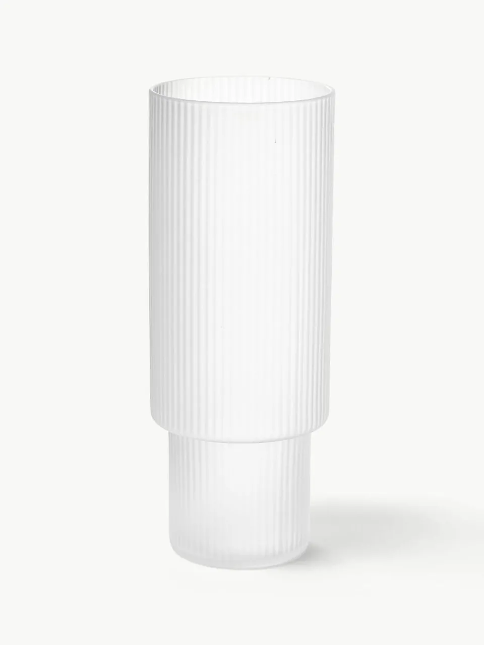 Mondgeblazen longdrinkglazen Ripple met groefreliëf, 4-delig^ferm LIVING Clearance