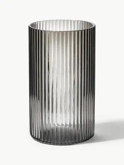 Mondgeblazen longdrinkglazen Ripple met groefreliëf, 4 stuks^ferm LIVING Discount