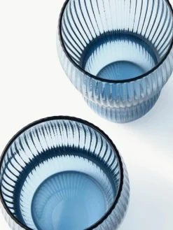 Mondgeblazen longdrinkglazen Pum met groefstructuur, 2 stuks^Pols Potten Online