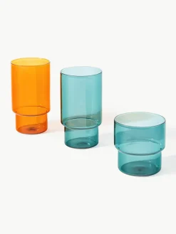 Mondgeblazen longdrinkglas Gustave, 4 stuks^Westwing Collection Hot