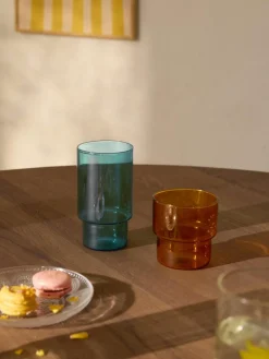 Mondgeblazen longdrinkglas Gustave, 4 stuks^Westwing Collection Hot