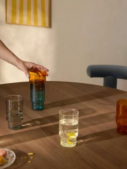 Mondgeblazen longdrinkglas Gustave, 4 stuks^Westwing Collection Hot